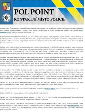 POL POINT – kontaktní místo policie